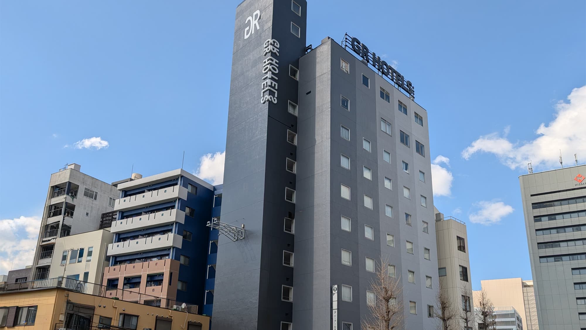 ジーアールホテル銀座通 国道3号線 白川沿い